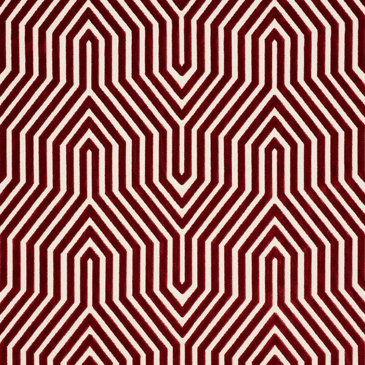Vanderbilt Velvet Garnet 66196 by Schumacher Designer Fabric Cut & Patterned Velvets 13.88" - Swanky Fabrics -