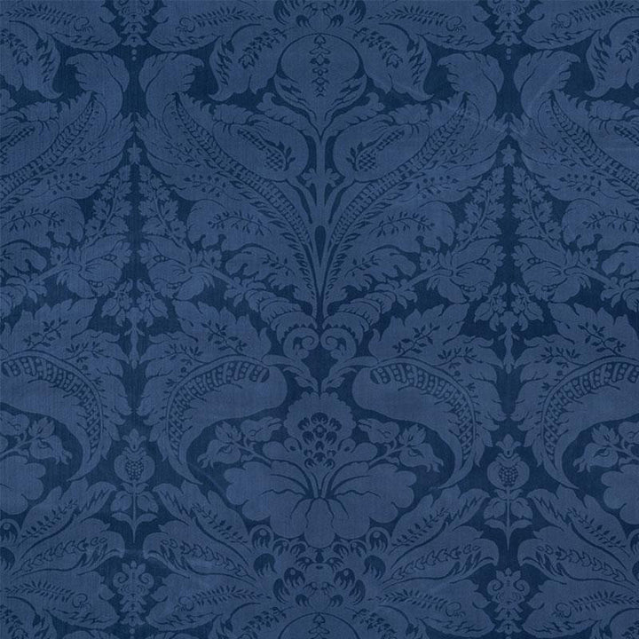 Cordwain Velvet Sapphire 73950 by Schumacher Fabric Cut & Patterned Velvets 27.5" - Fabric Carolina -