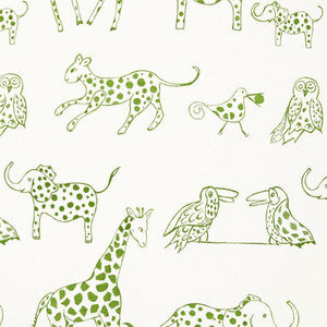 Jungle Jubilee Leaf 66252 by Schumacher Fabric