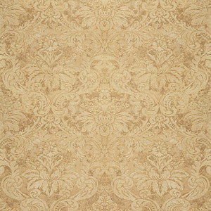 Damasco Metallico Gold Leaf 529911 by Schumacher Wallpaper