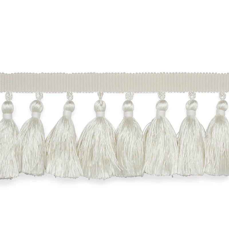 Valentin Silk Tassel Ivory 76800 by Schumacher Trim Perfect Basics: Trims & Tassels - Fabric Carolina -