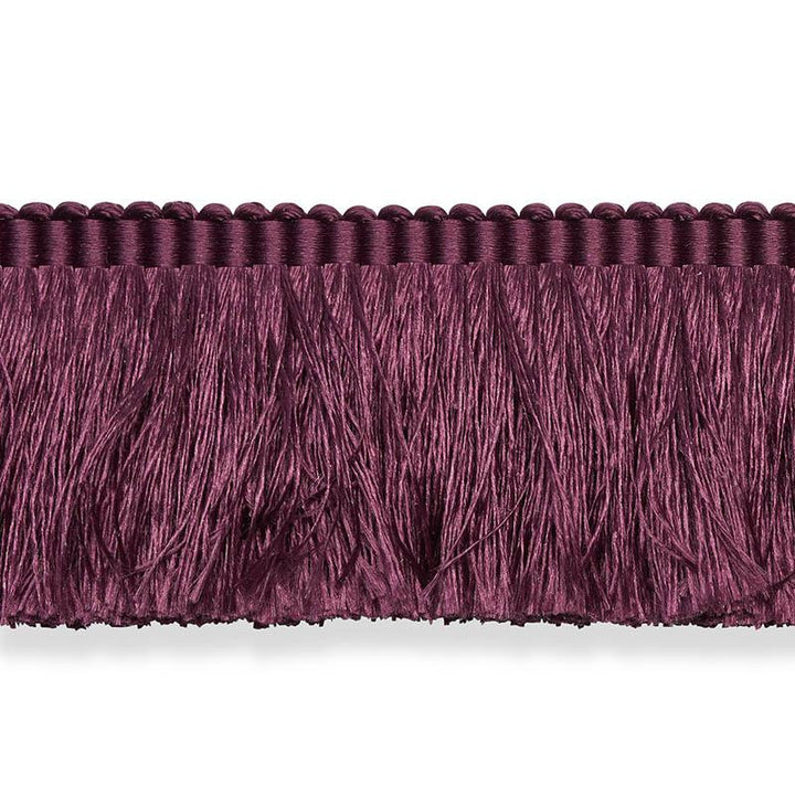 Francois Silk Brush Fringe Eggplant 74595 by Schumacher Trim Perfect Basics: Trims & Tassels - Fabric Carolina -
