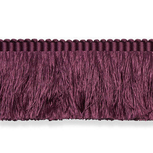 Francois Silk Brush Fringe Eggplant 74595 by Schumacher Trim