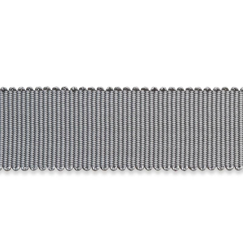 Pierre Silk Gimp Medium Grey 74673 by Schumacher Trim Perfect Basics: Trims - Fabric Carolina -