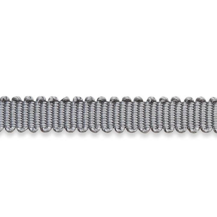 Pierre Silk Gimp Extra Narrow Grey 74633 by Schumacher Designer Trim Perfect Basics: Trims - Swanky Fabrics -