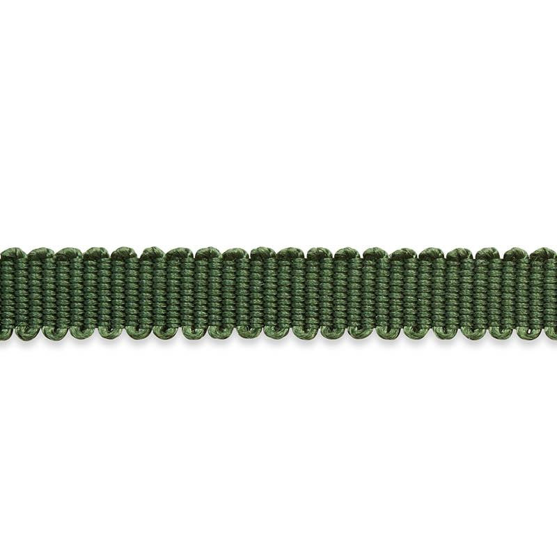 Pierre Silk Gimp Extra Narrow Emerald 74634 by Schumacher Designer Trim Perfect Basics: Trims - Swanky Fabrics -