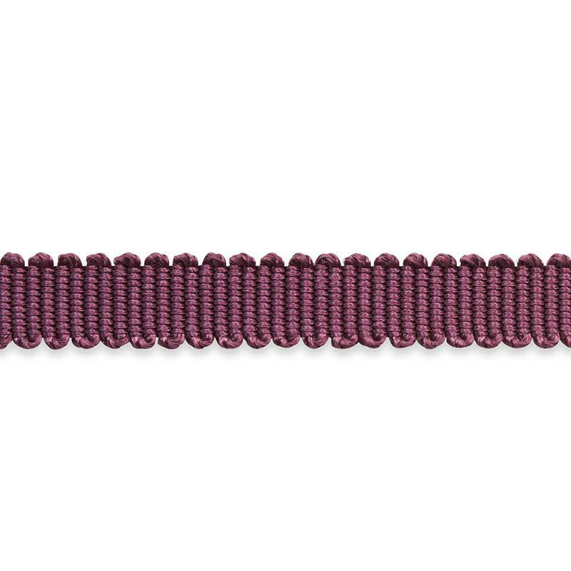 Pierre Silk Gimp Extra Narrow Eggplant 74635 by Schumacher Trim Le Max - Fabric Carolina -