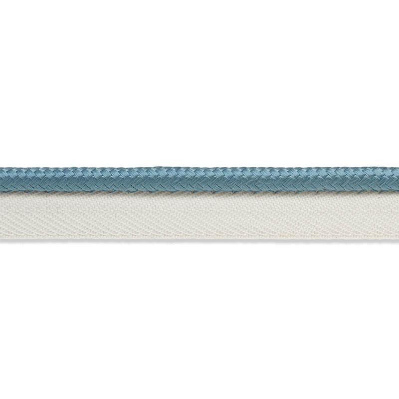 Gustave Silk Lip Cord Medium Cadet 74552 by Schumacher Trim Perfect Basics: Trims - Fabric Carolina -