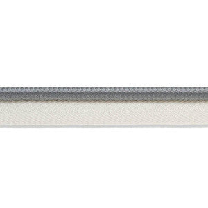 Gustave Silk Lip Cord Medium Grey 74553 by Schumacher Trim