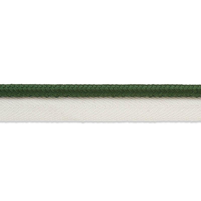 Gustave Silk Lip Cord Medium Emerald 74554 by Schumacher Trim Perfect Basics: Trims - Fabric Carolina -