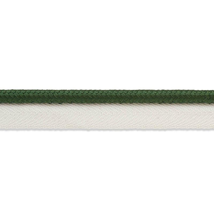 Gustave Silk Lip Cord Medium Emerald 74554 by Schumacher Designer Trim Perfect Basics: Trims - Swanky Fabrics -
