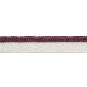 Gustave Silk Lip Cord Medium Eggplant 74555 by Schumacher Trim