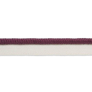 Gustave Silk Lip Cord Medium Eggplant 74555 by Schumacher Trim