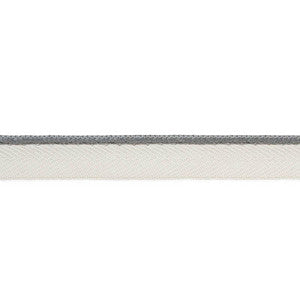 Gustave Silk Lip Cord Narrow Grey 74533 by Schumacher Trim