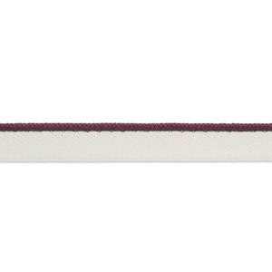 Gustave Silk Lip Cord Narrow Eggplant 74535 by Schumacher Trim