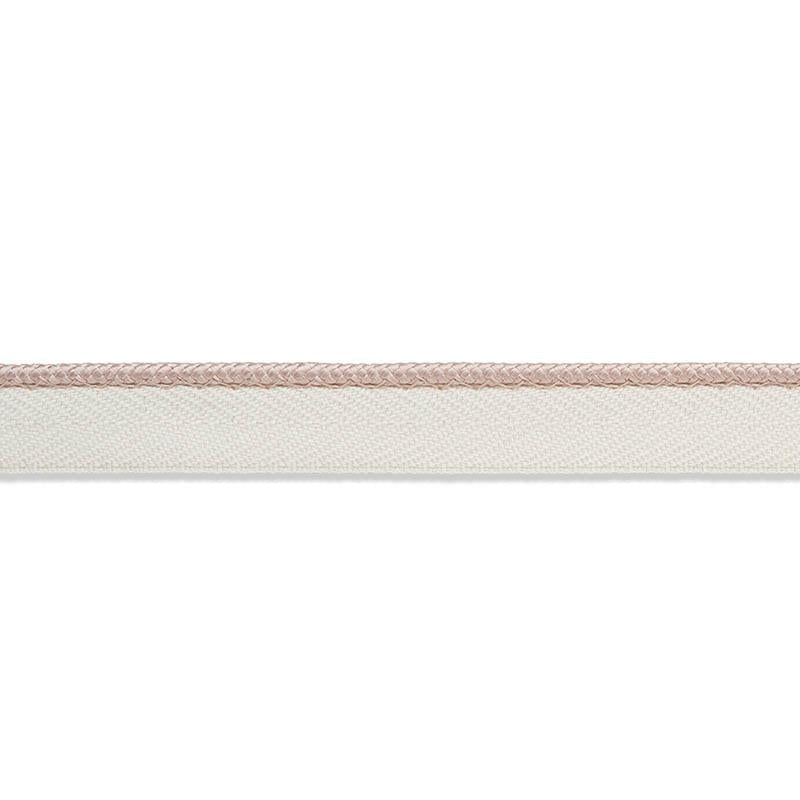 Gustave Silk Lip Cord Narrow Blush 74536 by Schumacher Designer Trim Perfect Basics: Trims - Swanky Fabrics -