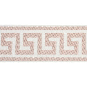 Etienne Silk Greek Key Wide Blush 74709 by Schumacher Trim
