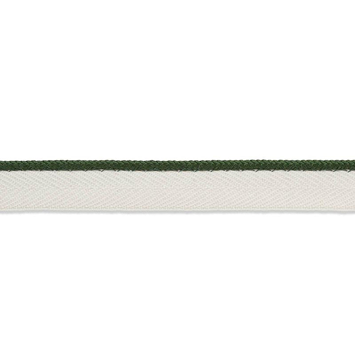 Gustave Silk Lip Cord Narrow Emerald 74534 by Schumacher Designer Trim Perfect Basics: Trims - Swanky Fabrics -