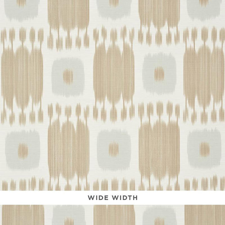 Kandira Wheat 5009852 by Schumacher Designer Wallpaper World View 8.75" - Swanky Fabrics -