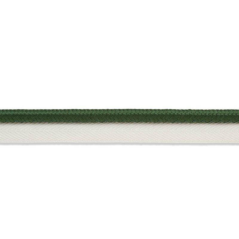 Gustave Silk Lip Cord Wide Emerald 74574 by Schumacher Designer Trim Perfect Basics: Trims - Swanky Fabrics -