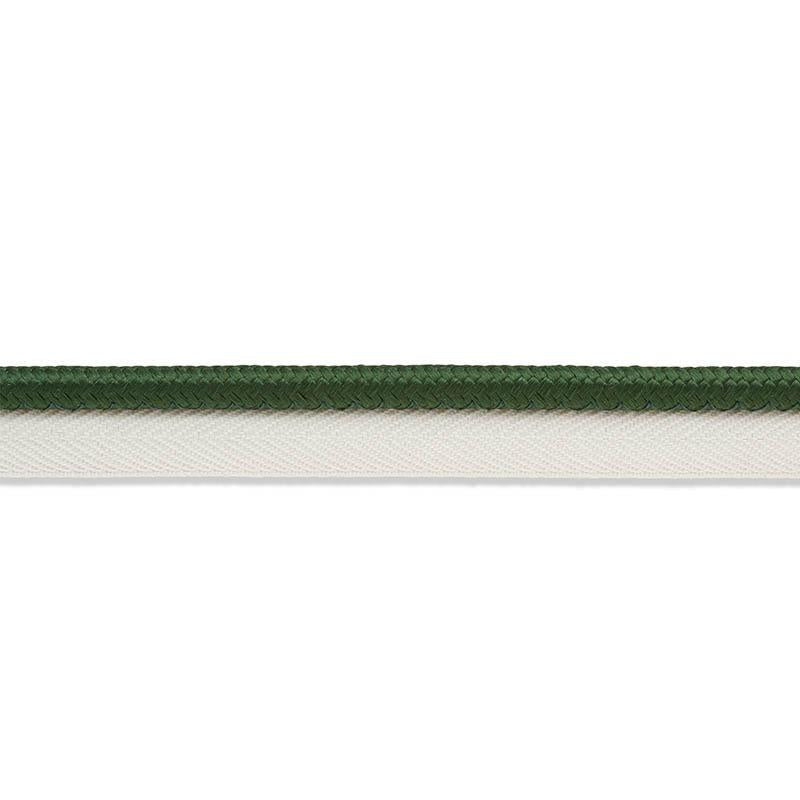 Gustave Silk Lip Cord Wide Emerald 74574 by Schumacher Trim Perfect Basics: Trims - Fabric Carolina -