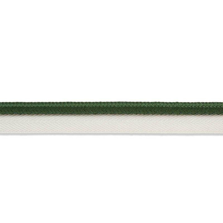 Gustave Silk Lip Cord Wide Emerald 74574 by Schumacher Trim Perfect Basics: Trims - Fabric Carolina -