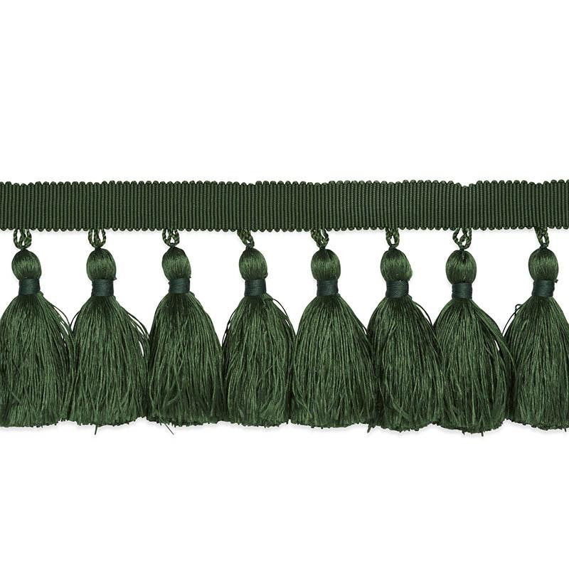 Valentin Silk Tassel Emerald 76806 by Schumacher Designer Trim Perfect Basics: Trims & Tassels - Swanky Fabrics -