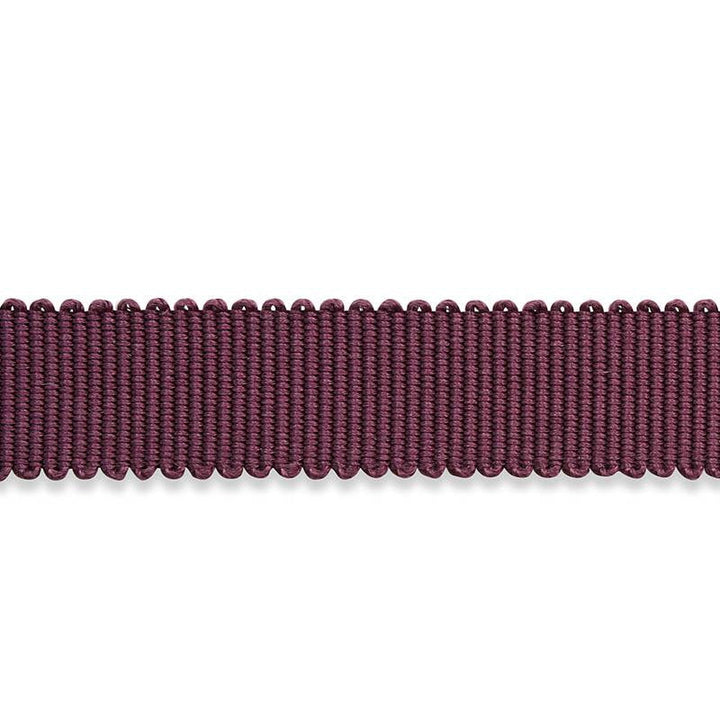 Pierre Silk Gimp Narrow Eggplant 74655 by Schumacher Designer Trim Le Max - Swanky Fabrics -