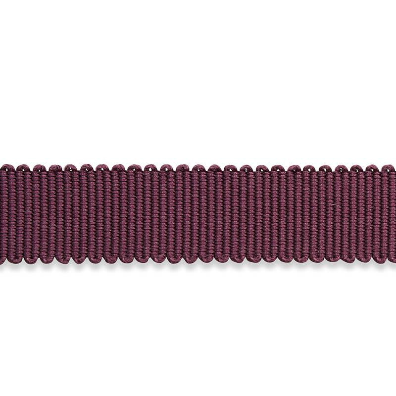 Pierre Silk Gimp Narrow Eggplant 74655 by Schumacher Trim Le Max - Fabric Carolina -