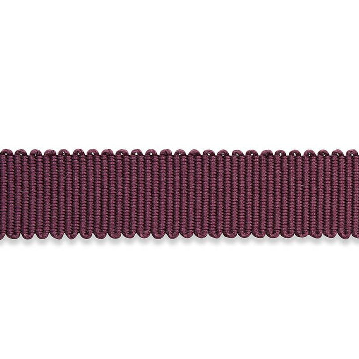 Pierre Silk Gimp Narrow Eggplant 74655 by Schumacher Trim Le Max - Fabric Carolina -