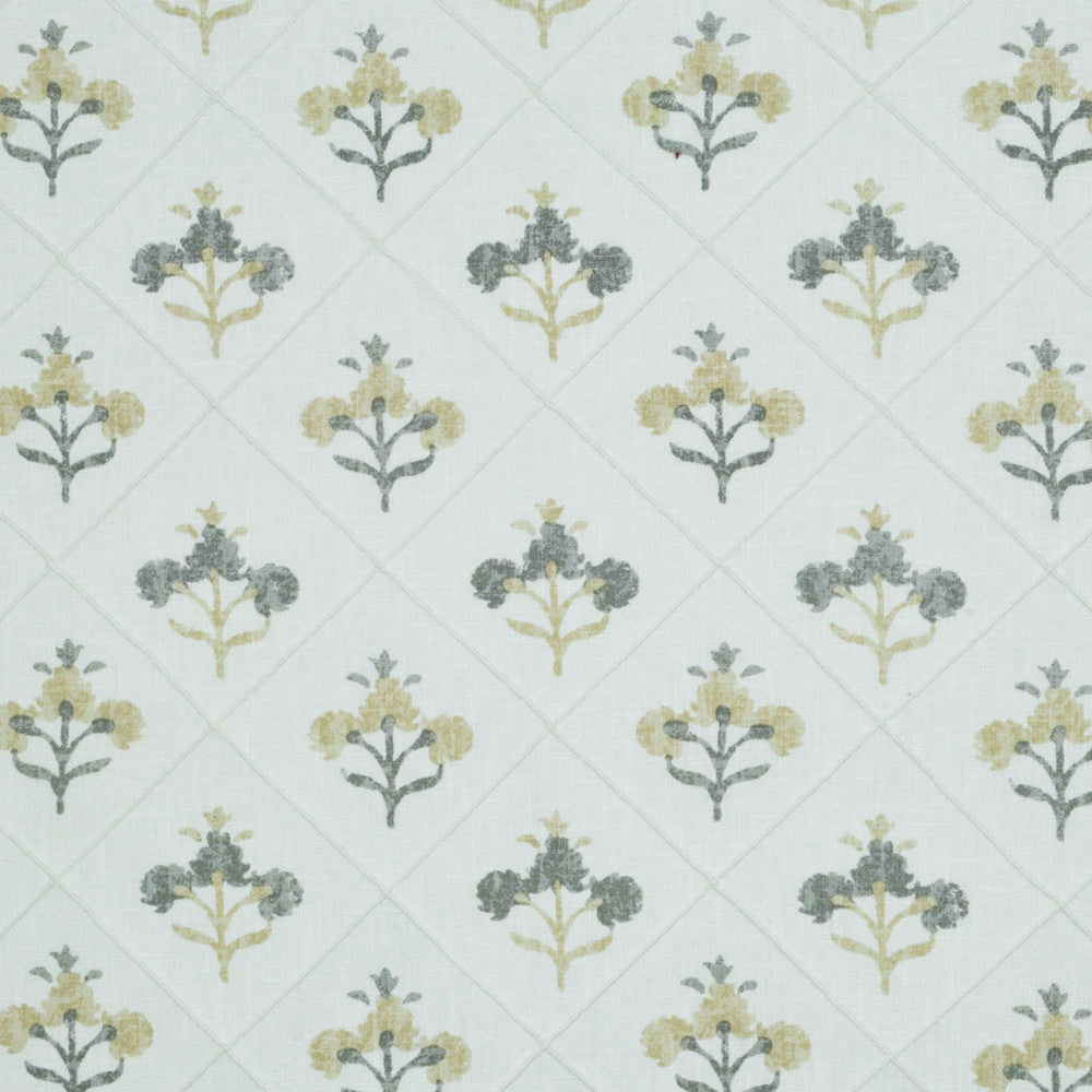 Trois Fleurs Grey 4 by P Kaufmann Fabrics Fabric