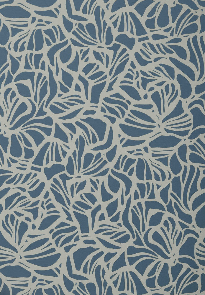 Purity (Wp) # 03 Prussian Blue by 1838 Wallcoverings Wallpaper Essence STRAIGHT PASTE THE WALL UNITED KINGDOM V-25.5" 20.5"X11YD - Fabric Carolina -