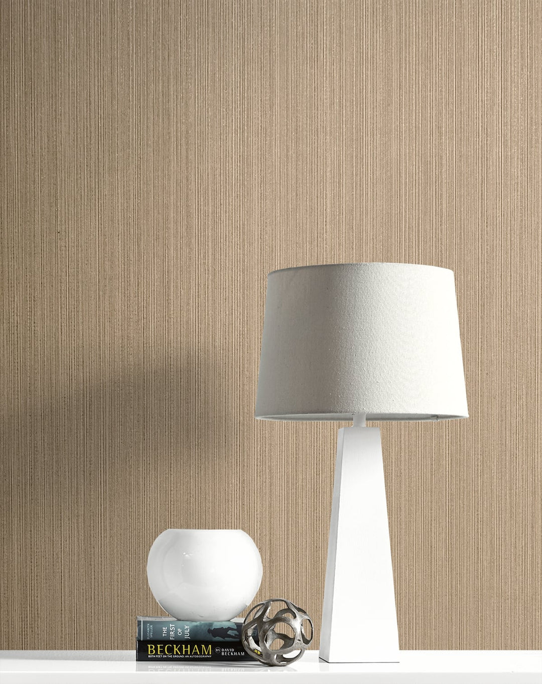 Natural Stria Khaki & Glitter 2231707 by Etten Gallerie Designer Wallpaper