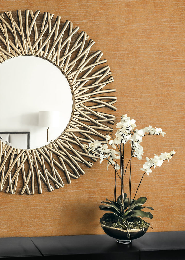 Bark Texture Metallic Terra Cotta 2231816 by Etten Gallerie Designer Wallpaper