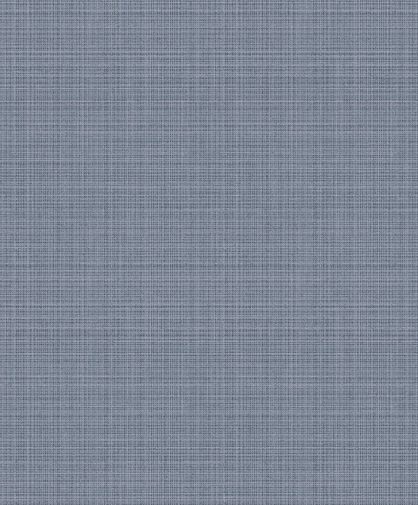 Crosshatch Linen Metallic Slate Blue by Seabrook Wallpaper Essential Textures Netherlands 56.05 12.6" 20.5" - Fabric Carolina -