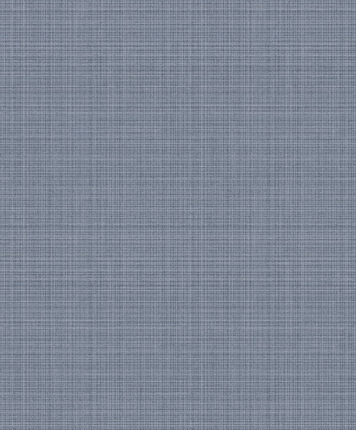 Crosshatch Linen Metallic Slate Blue by Seabrook Wallpaper Essential Textures Netherlands 56.05 12.6" 20.5" - Fabric Carolina -