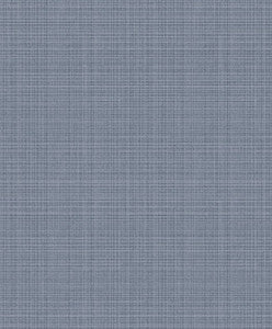 Crosshatch Linen Metallic Slate Blue by Seabrook Wallpaper