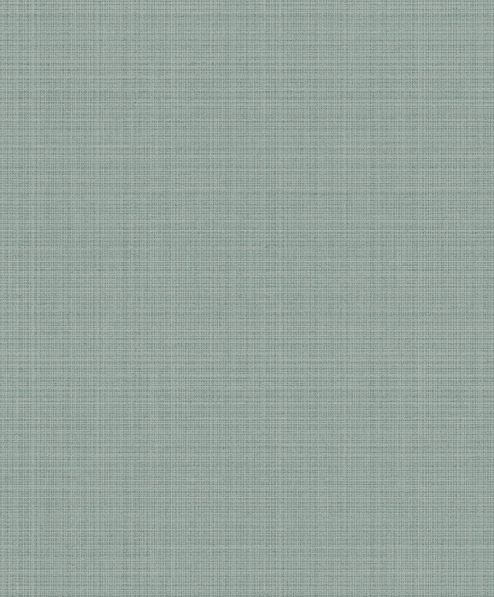 Crosshatch Linen Metallic Sea Green by Seabrook Wallpaper Essential Textures Netherlands 56.05 12.6" 20.5" - Fabric Carolina -