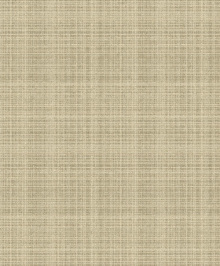 Crosshatch Linen Metallic Khaki by Seabrook Wallpaper Essential Textures Netherlands 56.05 12.6" 20.5" - Fabric Carolina -