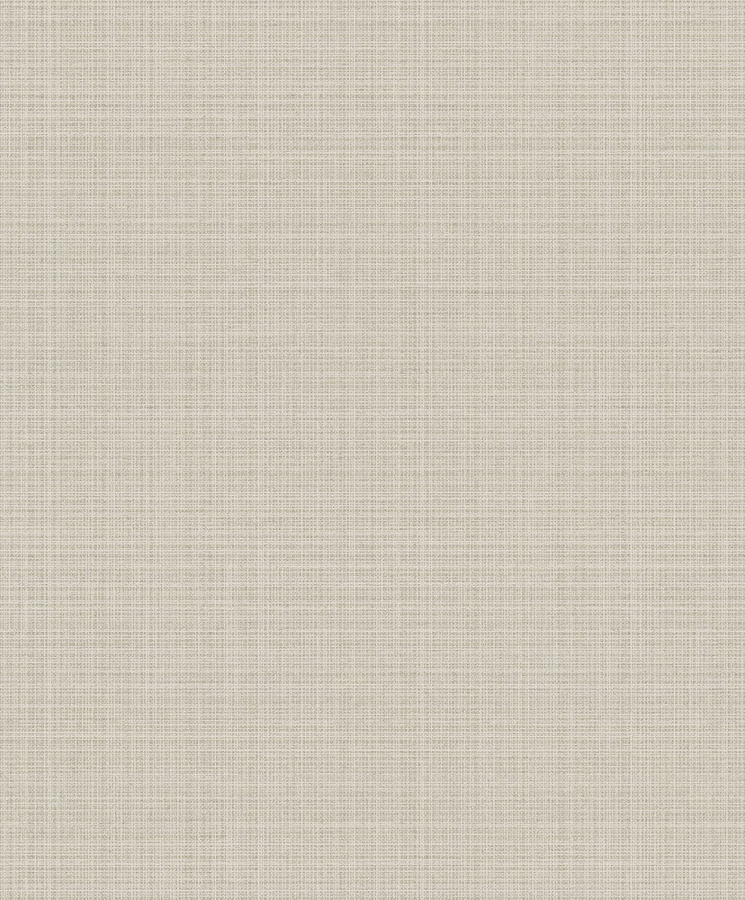 Crosshatch Linen Metallic Greige by Seabrook Wallpaper Essential Textures Netherlands 56.05 12.6" 20.5" - Fabric Carolina -