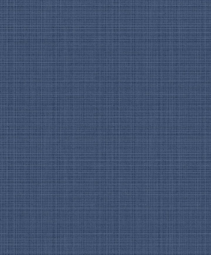 Crosshatch Linen Metallic Storm Blue by Seabrook Wallpaper Essential Textures Netherlands 56.05 12.6" 20.5" - Fabric Carolina -