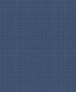 Crosshatch Linen Metallic Storm Blue by Seabrook Wallpaper