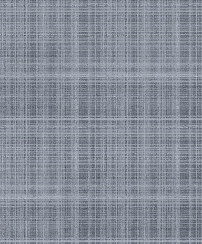 Crosshatch Linen Metallic Smoke by Seabrook Wallpaper Essential Textures Netherlands 56.05 12.6" 20.5" - Fabric Carolina -