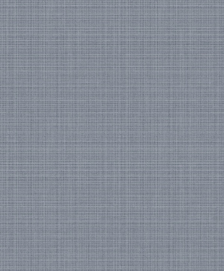 Crosshatch Linen Metallic Smoke by Seabrook Wallpaper Essential Textures Netherlands 56.05 12.6" 20.5" - Fabric Carolina -