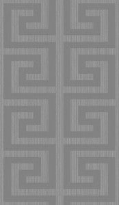 Greek Key Metallic Silver & Earl Gray by Seabrook Wallpaper