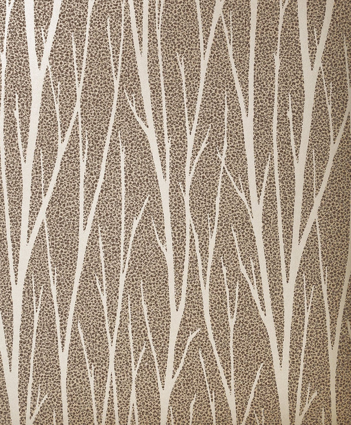 Birch Trail Metallic Champagne & Copper Glitter by Seabrook Wallpaper Essential Textures Netherlands 56.05 25.2" 20.5" - Fabric Carolina -