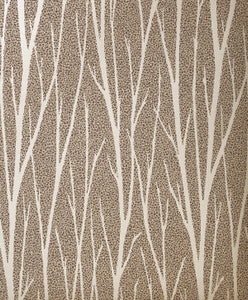 Birch Trail Metallic Champagne & Copper Glitter by Seabrook Wallpaper