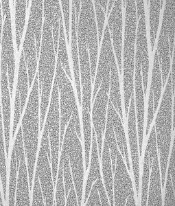 Birch Trail Metallic Silver & Charcoal by Seabrook Wallpaper