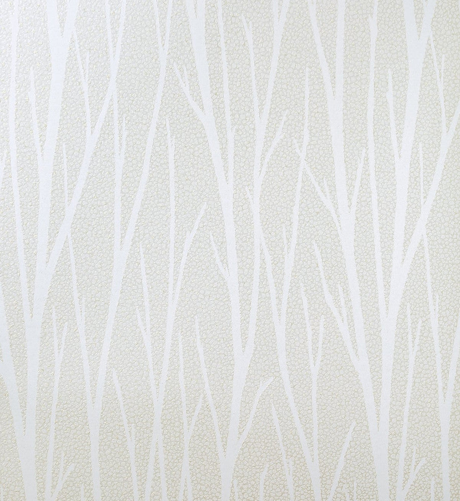 Birch Trail Metallic Champagne & Cream by Seabrook Wallpaper Essential Textures Netherlands 56.05 25.2" 20.5" - Fabric Carolina -