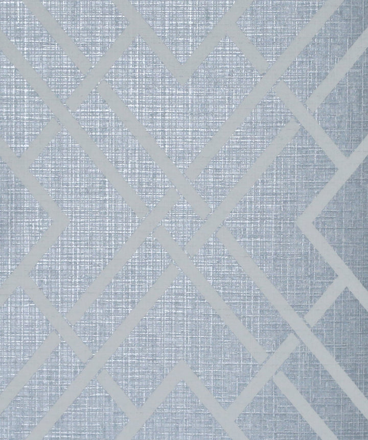 Diamond Lattice Metallic Slate Blue by Seabrook Wallpaper Essential Textures Netherlands 56.05 12.6" 20.5" - Fabric Carolina -